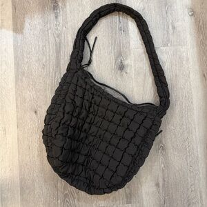 Urban Expressions Black Quilted Shoulder Bag